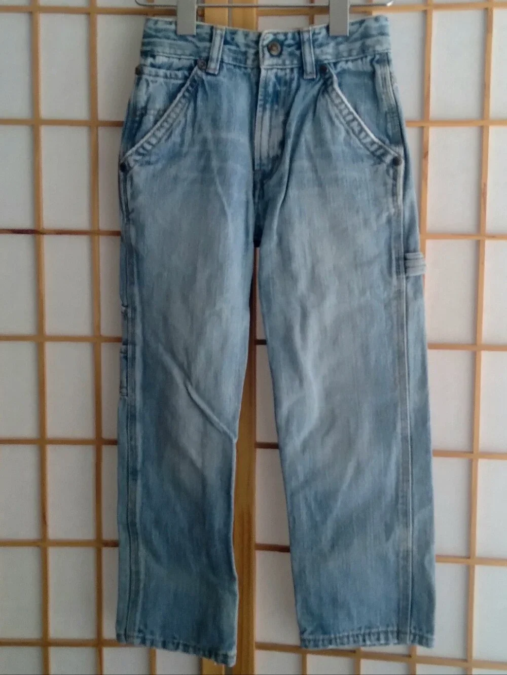 Levi's Kids 7 Slim Light Blue Carpenter Jeans